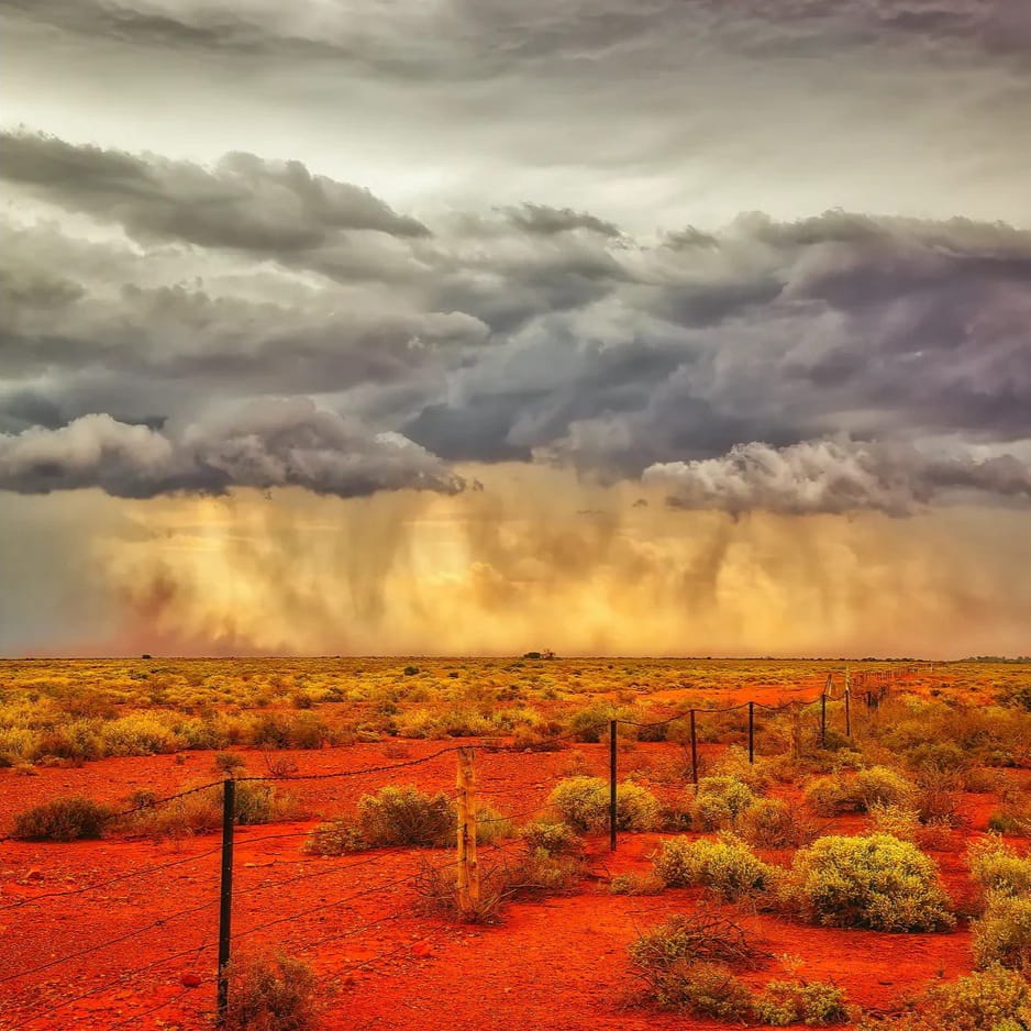 Australian rainfall dynamics model summary visual.